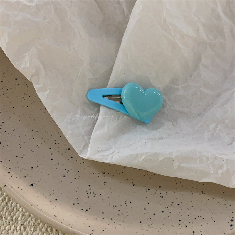 Wholesale Plastic Children's Candy Color Love BB Clip